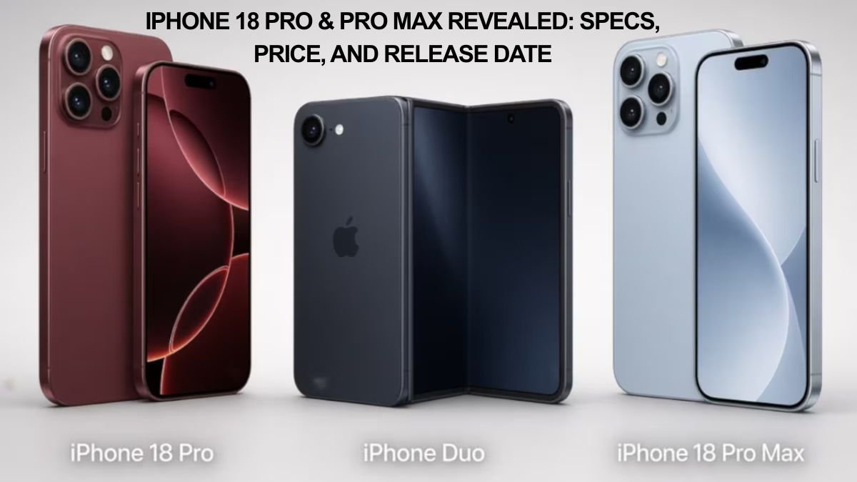 iPhone 18 Pro & Pro Max Revealed: Specs, Price, and Release Date